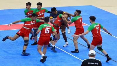 پسران کبدی ایران راهی نیمه نهایی شدند + عکس و فیلم