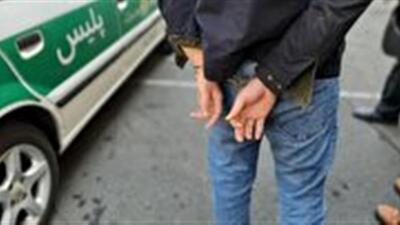  توقف خودروی فراری با تیر هوایی