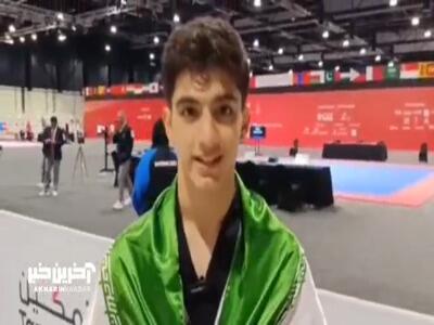 دارنده اولین طلایی کاروان ایران در بحرین: خوشحالم که مزد زحماتم را با طلا گرفتم