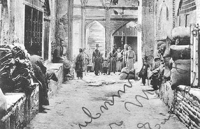  بازار قزوین در دوره قاجاریه (عکس)