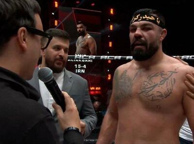  کری سنگین امیر علی‌اکبری برای حریف آمریکایی