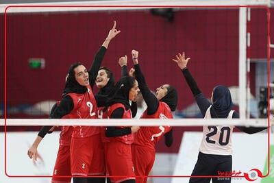 پیروزی دختران والیبال ایران مقابل چین تایپه در بازی های آسیایی جوانان بحرین