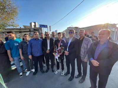  استقبال مسئولان شهرستان بافت از دارنده مدال برنز المپیاد استعداد‌های برتر کشور