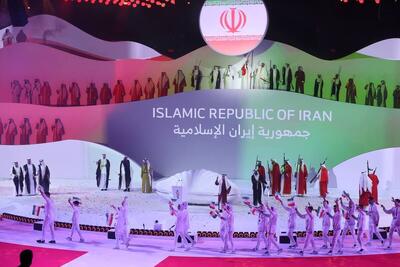 رژه کاروان ایران در بازی‌های آسیایی جوانان