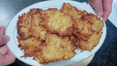  طرز تهیه پنکیک سیب زمینی : طرز تهیه پنکیک خوشمزه و متفاوت
