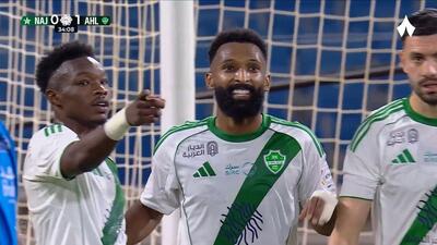 گل اول الاهلی عربستان به النجمه (فیراس البورایکان)