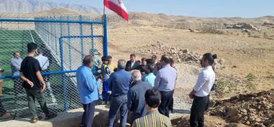  زمین چمن مصنوعی روستای مهتابی دره‌شهر افتتاح شد