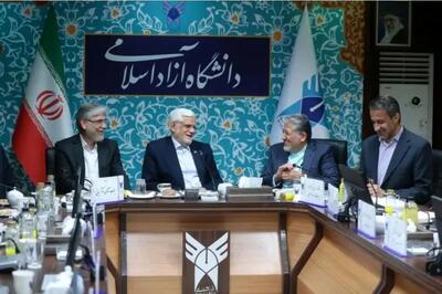 دیدار صمیمانه معاون اول رئیس‌جمهور با رئیس دانشگاه آزاد