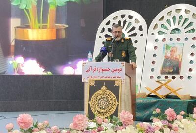  فرمانده سپاه قزوین: سپاه، سیمای زمینی کلام الهی و بازتاب دهنده آیات قرآنی است
