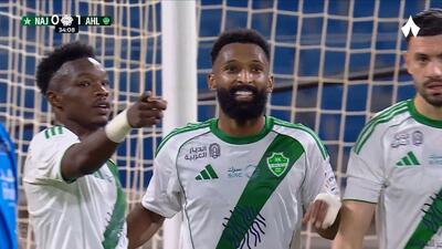  گل اول الاهلی عربستان به النجمه (فیراس البورایکان)