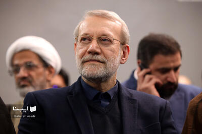  ببینید | حضور علی لاریجانی در مراسم پاسداشت شهید حاج حسین همدانی