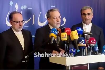عراقچی در جمع خبرنگاران: ما معتقدیم ظرفیت‌های بسیار زیادی در استان‌ها و کشورهای همسایه ما وجود دارد + فیلم