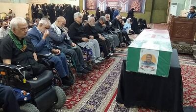  تشییع پیکر جانباز ۷۰ درصددوران دفاع مقدس در مشهد