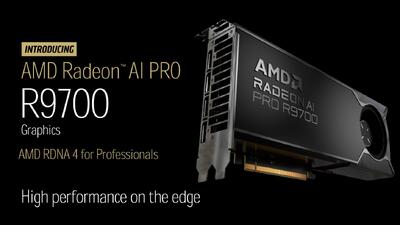 قیمت و تاریخ عرضه کارت گرافیک AMD AI PRO R9700 اعلام شد