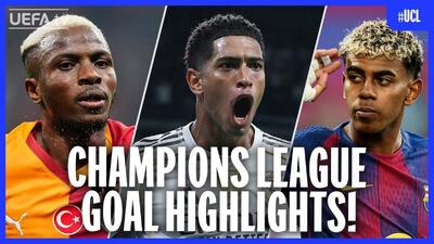  تمام ۷۱ گل هفته سوم لیگ قهرمانان اروپا ۲۶-۲۰۲۵