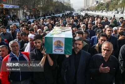  تشییع پیکر مطهر جانباز شهید «حسن بهرام‌فر» در مشهد
