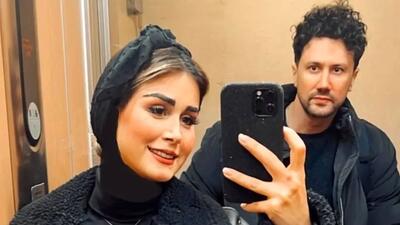 عکس جذاب پالتوی شیک زمستانی همسر شاهرخ استخری؛ ستاره خوش‌پوش ایرانی