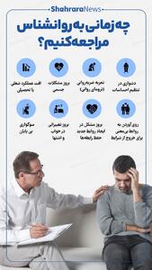  اینفوگرافی| چه زمانی به روانشناس مراجعه کنیم؟