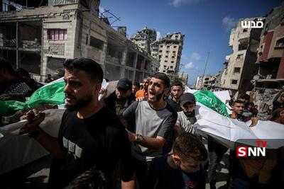  تشییع پیکر شهدای گردان‌های قسام در شهر غزه + عکس