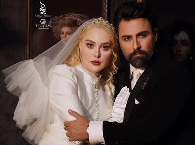  عکس عروسی آرام جعفری و بابک انصاری