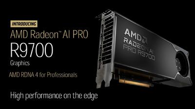  کارت گرافیک Radeon AI Pro R9700 با قیمت ۱,۲۹۹ دلار معرفی شد