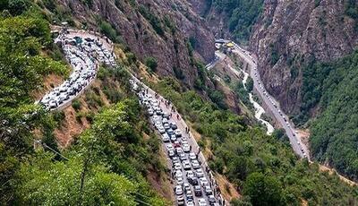  انسداد محور کندوان از تهران
