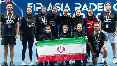 نایب قهرمانی زنان ایران در پدل آسیا