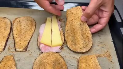  آموزش تهیه غذای ایتالیایی با بادمجان و گوجه فرنگی (فیلم)