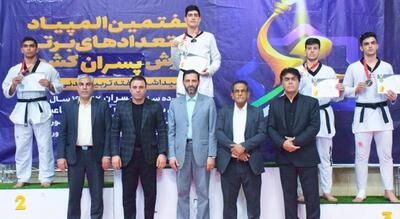  بنیامین محمدی از سمنان، مدالِ برنزِ تکواندوی پسران را در المپیادِ هفتم استعداد‌های برتر کسب کرد