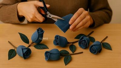  با تبدیل شلوار جین قدیمی خود به غنچه های رز زیبا، به آنها زندگی دوباره ببخشید!