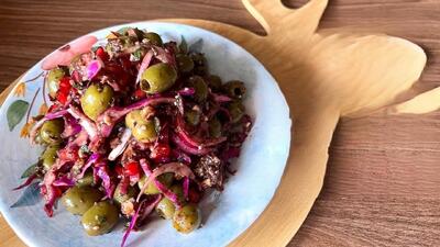  طرز تهیه سالاد زیتون متفاوت و خوش طعم