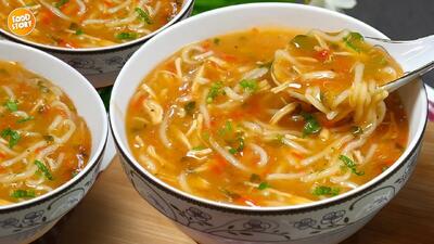  طرز تهیه سوپ مرغ ترکی آسان و خوشمزه یا ۱ تکه مرغ