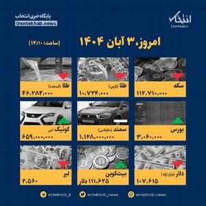 اینفوگرافیک / امروز ۳ آبان قیمت ها چقدر است؟