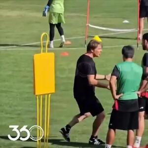 ببینید | لحظاتی از تمرین امروز صبح پرسپولیس با حضور وحید هاشمیان