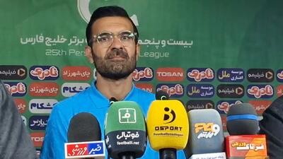 حمدی نژاد مربی نیرو زمینی:در دو نیمه مسلط بر بازی بودیم