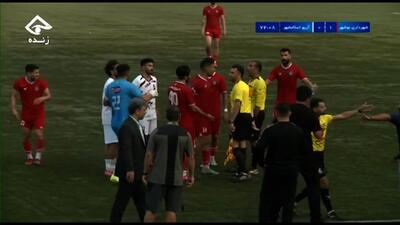 گل اول شهرداری نوشهر به آریو اسلامشهر (سیدمحمد حسینی)