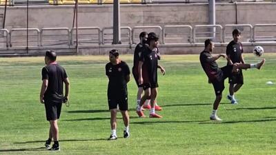 گزارش فوتبالی از تمرین امروز پرسپولیس با حضور وحید هاشیمان (3 آبان)
