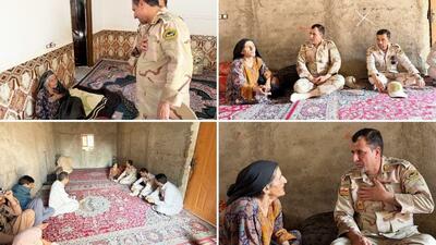  دیدار و دلجویی جانشین فرمانده مرزبانی استان از خانواده بانوی حادثه‌دیده در پایانه مرزی میلک