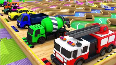  کارتون ماشین های رنگی _ این داستان جاده رنگی ماشین ها...