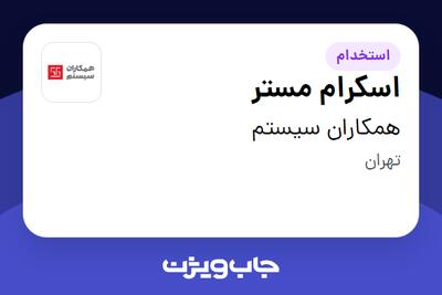  استخدام اسکرام مستر در همکاران سیستم