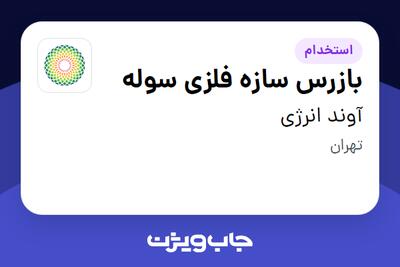 استخدام بازرس سازه فلزی سوله - آقا در آوند انرژی