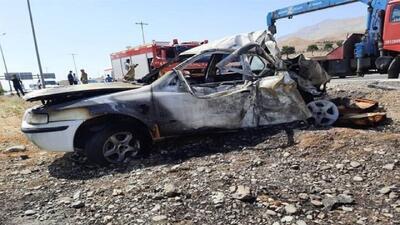 ببینید | نتیجه مرگبار اقدام جنون‌آمیز راننده در جاده ساری - جویبار