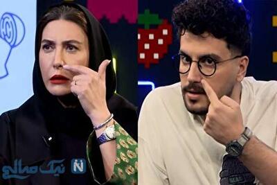  انتقام پرسر و صدای فریبا نادری از امیرحسین قیاسی + ویدیو : بعد چرا میگین مهمان خانوم نمیارین اینم مهمان خانم ....