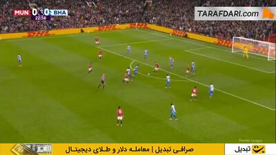 گل بغل پای زیبای ماتئوس کونیا به برایتون (منچستریونایتد 1-0 برایتون) - پارس فوتبال