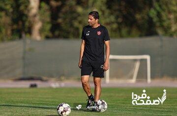وحید هاشمیان با جدیت در تمرین پرسپولیس
