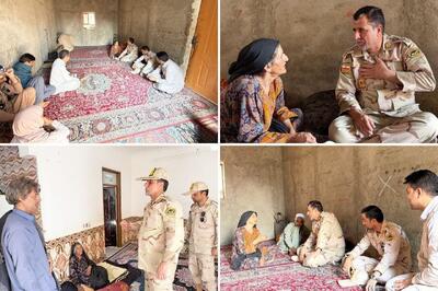  دلجویی مرزبانی سیستان و بلوچستان از بانوی حادثه‌دیده در پایانه مرزی میلک