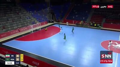  گل هفتم ایران به عربستان توسط محمد کرمی/ ایران ۷ - ۰ عربستان