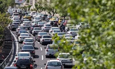  ترافیک سنگین در آزادراه قزوین- کرج- تهران