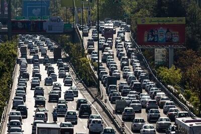 وضعیت ترافیک صبحگاهی در بزرگراه‌های تهران