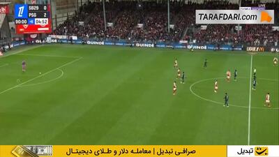  گل دزیره دوئه به برست (برست 0-3 پاری سن ژرمن)